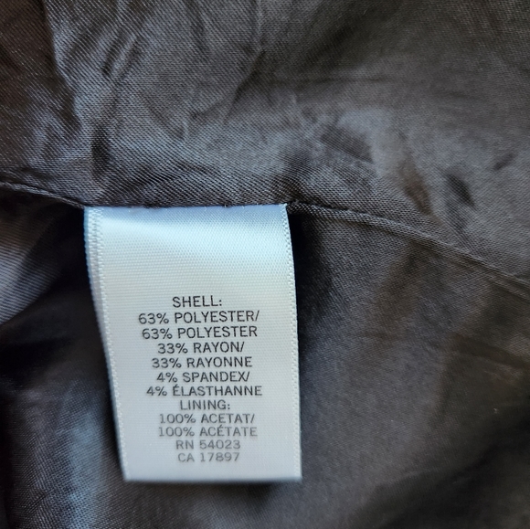 Banana Republic Women's Button-Up Lined Color Block Blazer/Jacket Black/Tan PXS - Picture 9 of 11